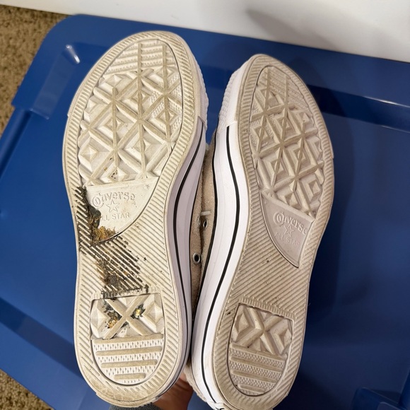 Converse Chuck Taylor All Star Glitter Sneakers Women’s 8 Blush Beige Low Top - Picture 8 of 8